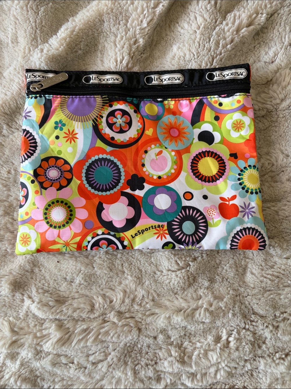 LeSportsac Multicolor Floral Zip Pouch